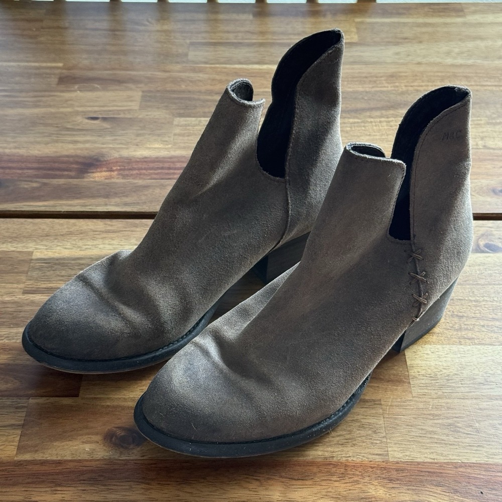 Musse & Cloud Anthropologie Leather Ankle Boots Sz 39 Made In Spain Boho Hippie